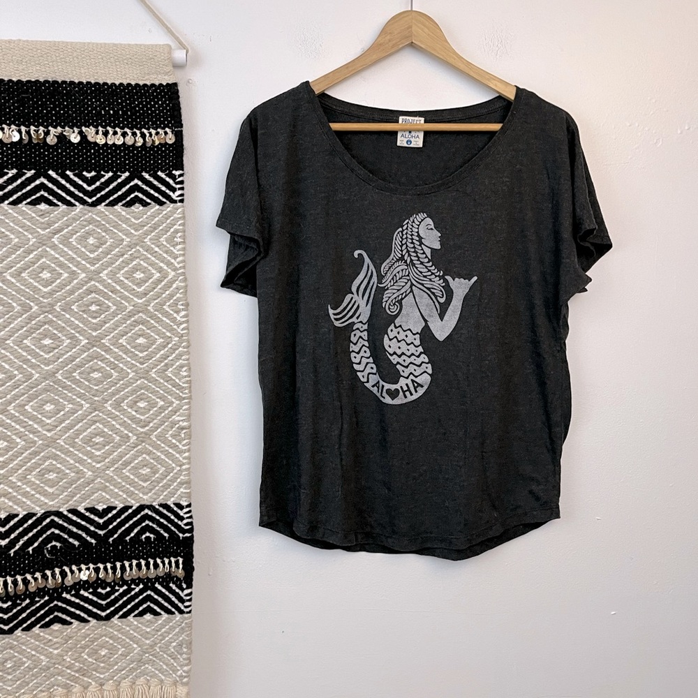 COPY - Project aloha mermaid hang loose T shirt